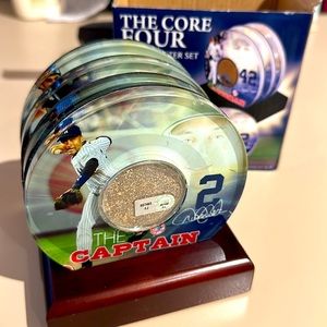 MLB New York Yankees Steiner Sports " Core Four" Dirt Coasters (Set of 4)
